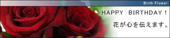 Birth Flower�@HAPPY BIRTHDAY�I�Ԃ��`���܂�